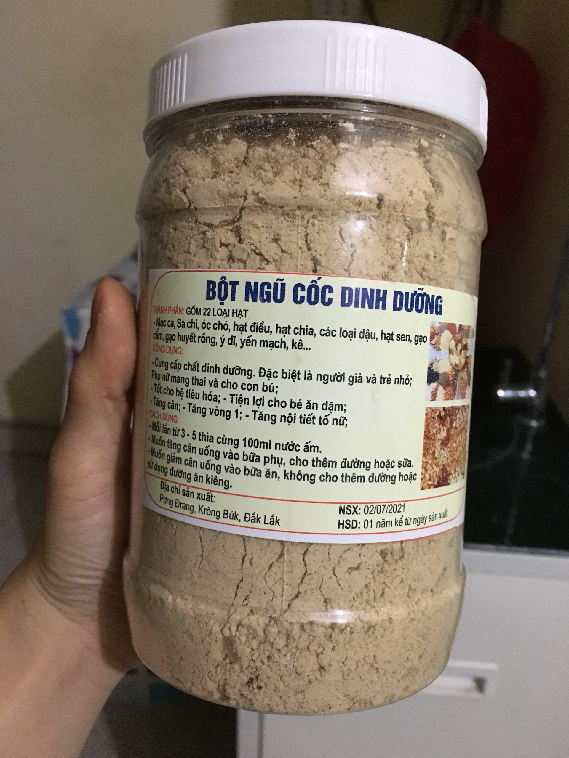 Bột Ngũ Cốc loại 1kg (22 loại đậu và hạt dinh dưỡng)