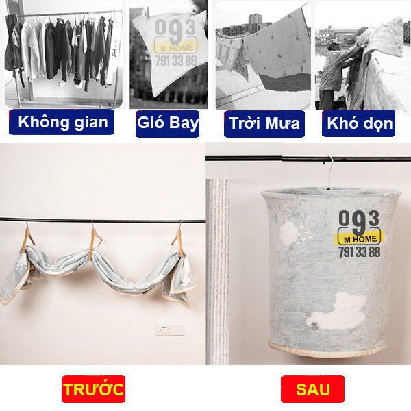 Giá Phơi Quần Áo Cây Sào Phơi Đồ Inox