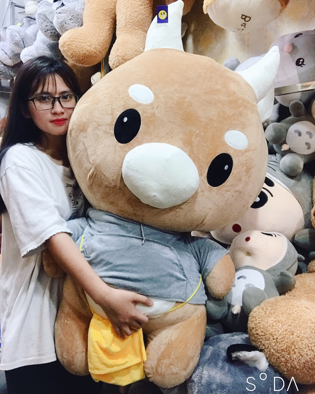 THÚ BÔNG BÒ CHĂM CHỈ SIZE LỚN 1 MÉT GẤU BÔNG BÒ CHĂM CHỈ DỄ THƯƠNG GIÁ RẺ