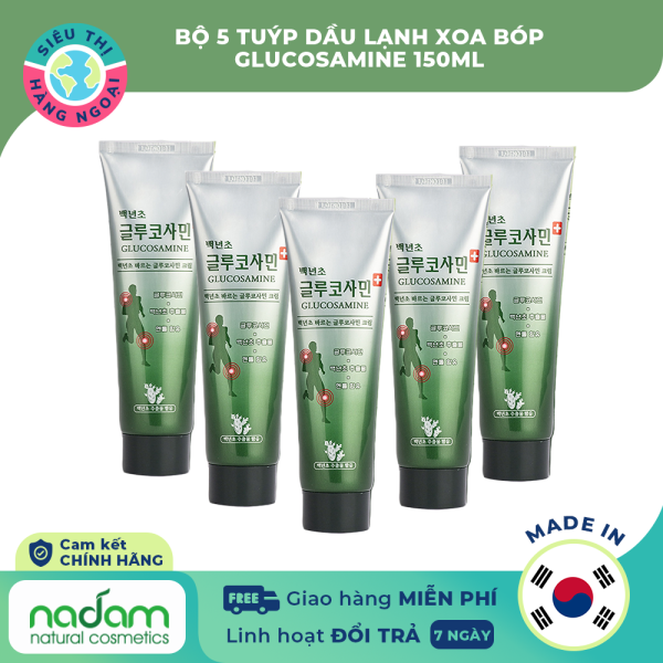 [HCM]Bộ 5 tuýp Dầu lạnh xoa bóp Glucosamine 150ml - Hàn Quốc (được bán bởi Siêu Thị Hàng Ngoại)
