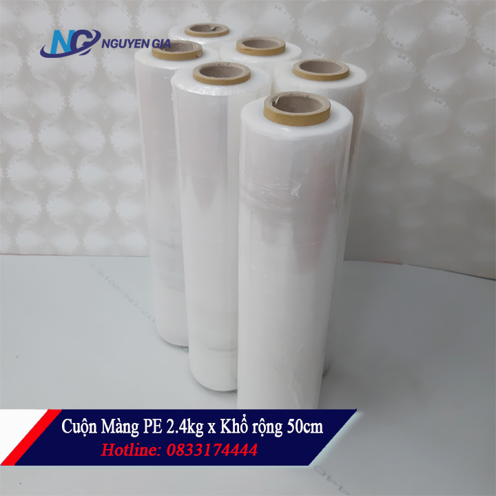 [HCM]Màng quấn hàng 2.4kg khổ 50cm