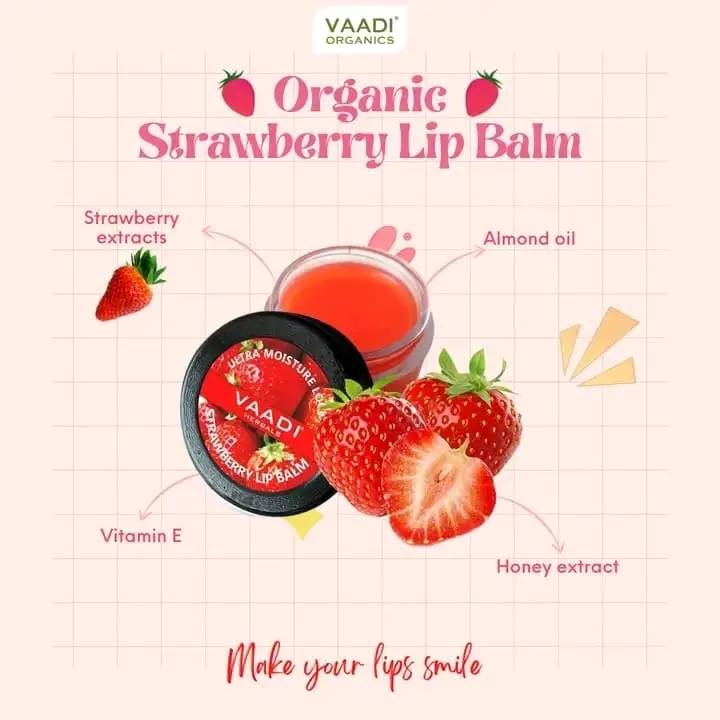 SON DƯỠNG MÔI VAADI HERBALS STRAWBERRY & HONEY
