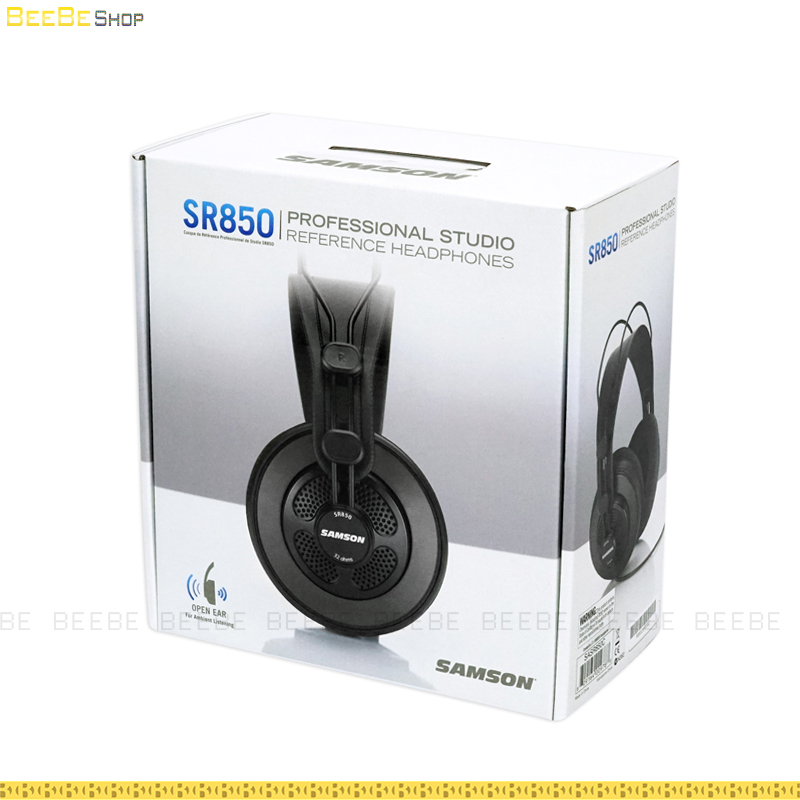 Samson SR850 Semi-Open Headphones Back Studio Reference.