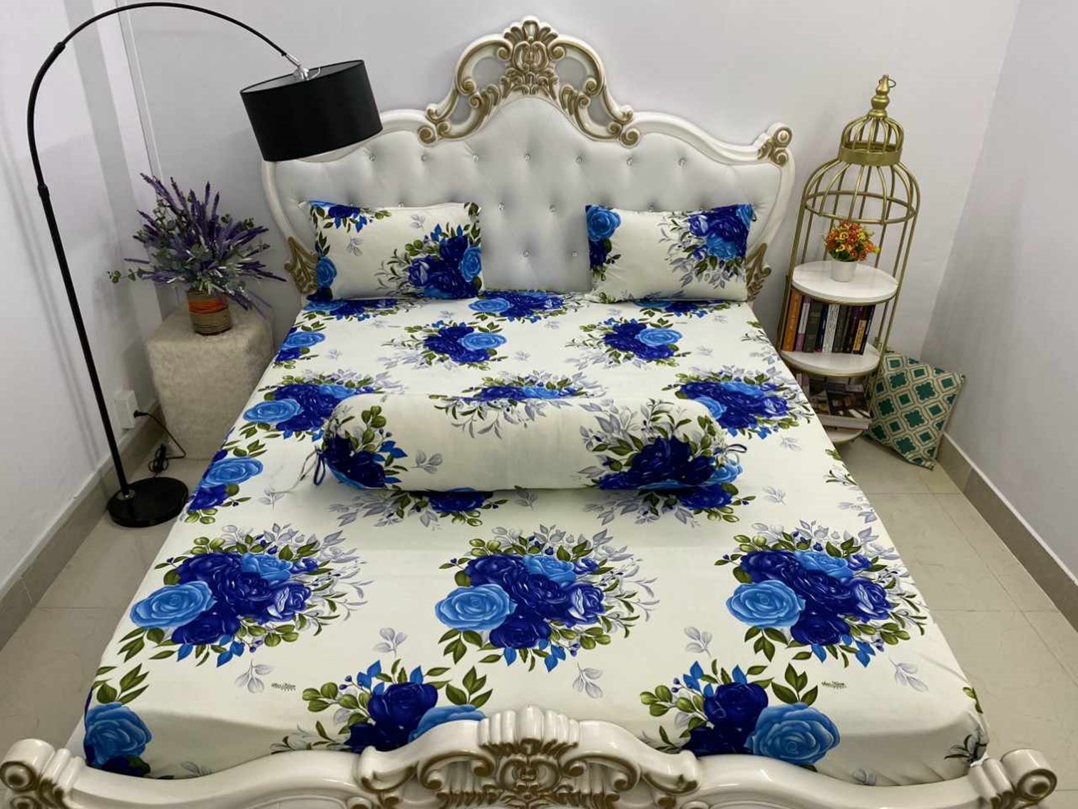 Ga giường thun lạnh Hàn Quốc drap thun cho nệm dày 10 phân - [Giao màu ngẫu nhiên]