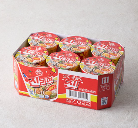 [Nội Địa Hàn] Thùng Mì Ly Jin Cay Ottogi 65gram Hàn Quốc
