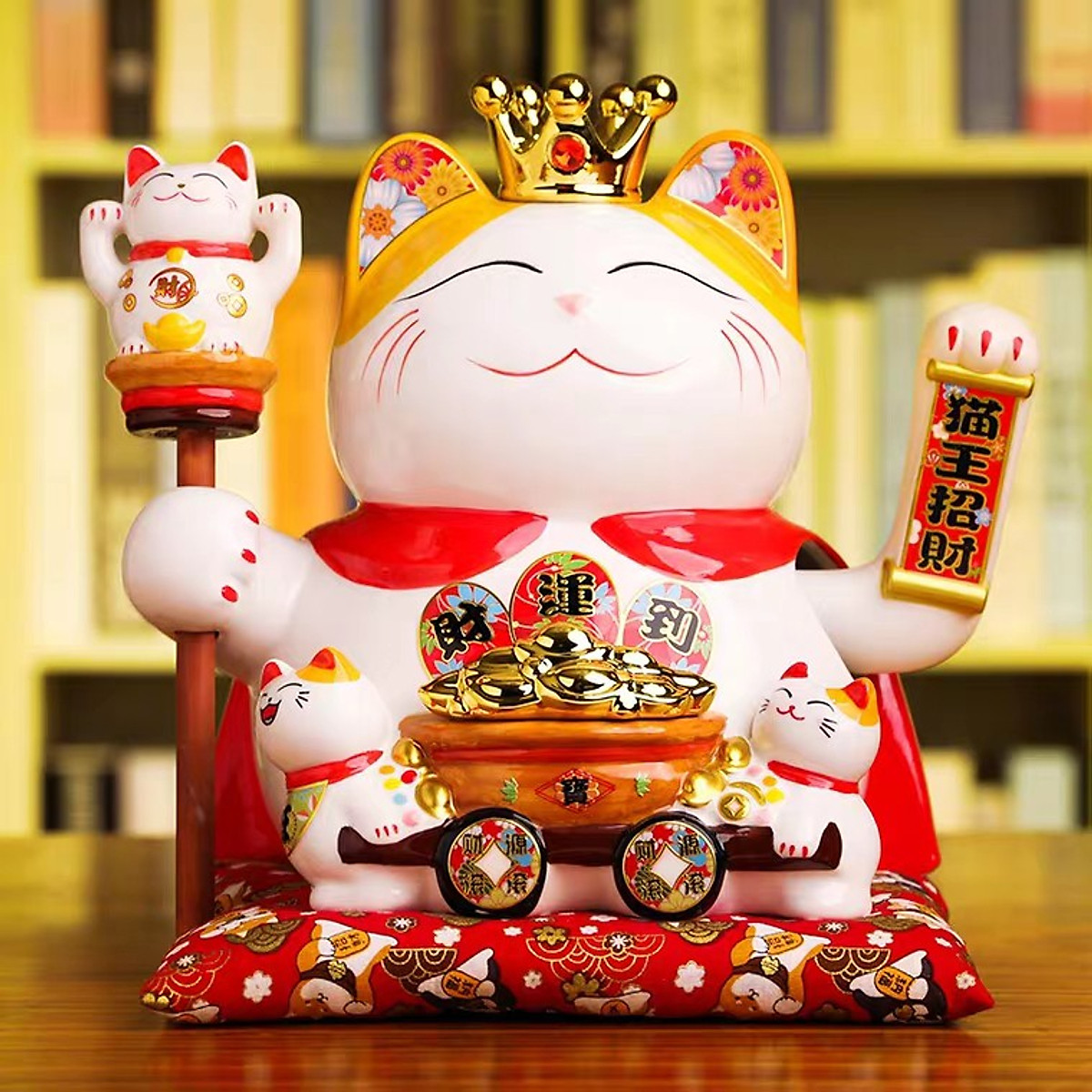 [HCM]6 Mẫu Mèo Thần Tài Vẫy Tay Nhật Bản 25CM~27CM Siêu HOT Mèo Vua