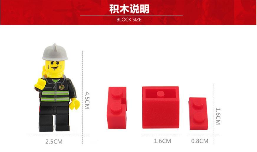 Lego xe cứu hỏa 206 chi tiết