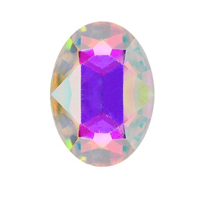 Set 10 viên đá khối hình oval chân bạc đính móng
