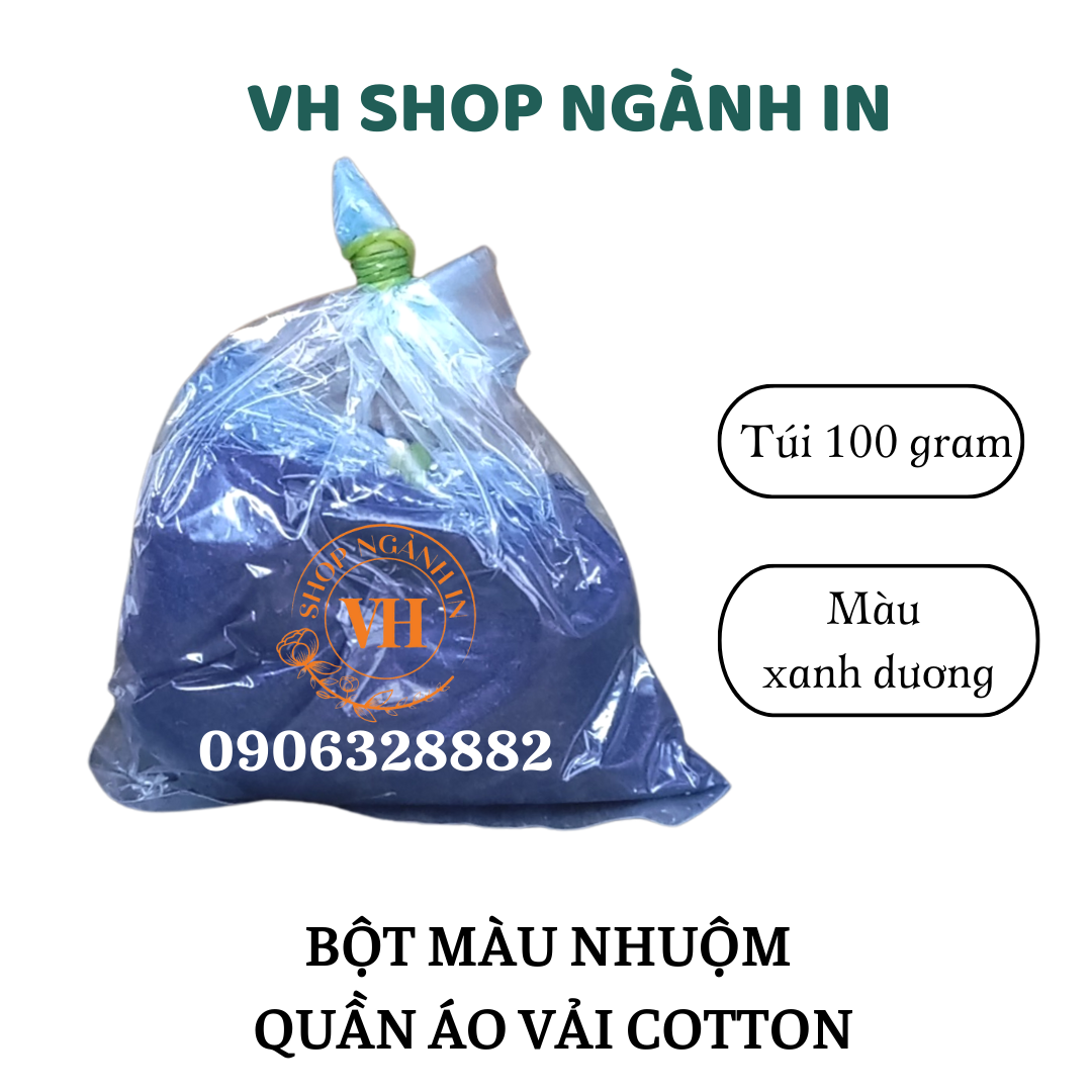 100 gram bột nhuộm áo thun 100% cotton