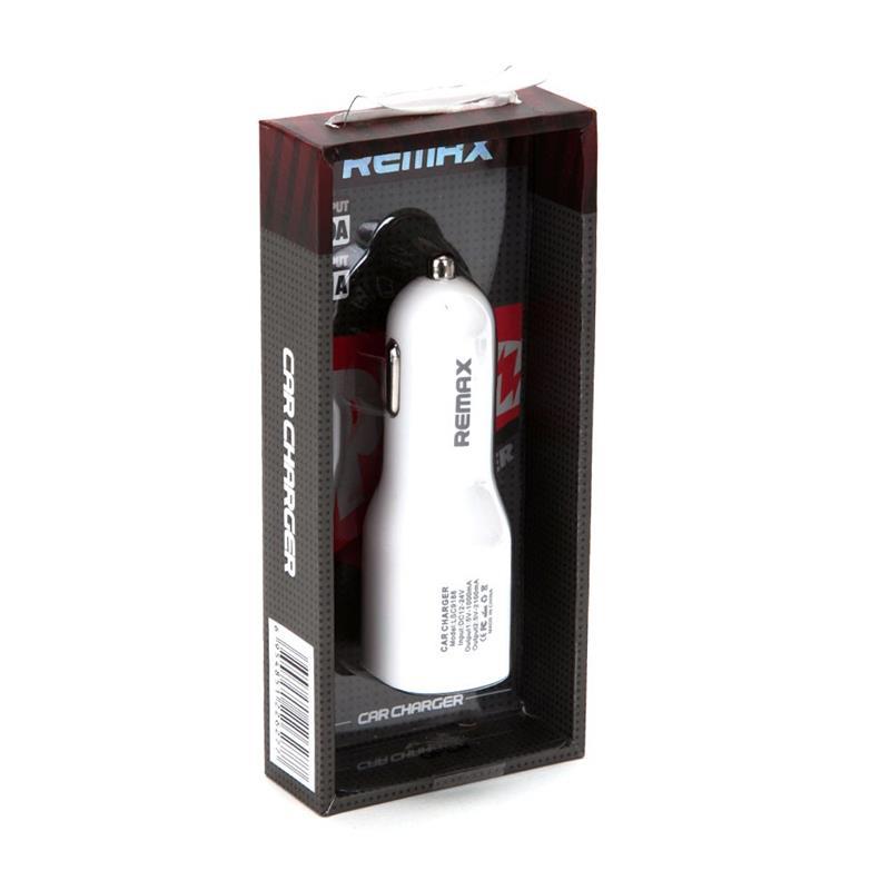 Tẩu Sạc Xe Hơi Remax 2 Cổng Usb 5V 1A, 5V 2.1A Tiện Lợi Dễ Sử Dụng