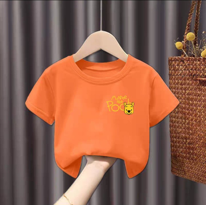 Áo thun cho bé trai logo gấu vàng size 9 đến 35kg