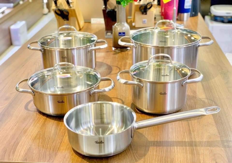 [Trả góp 0%]Bộ nồi Fissler Toronto 5 nồi