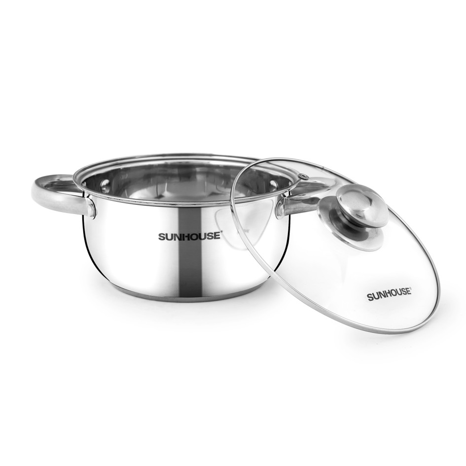 NồI Inox 3 Đáy Sunhouse Sh22120 (Dùng Được Mọi Loại Bếp)