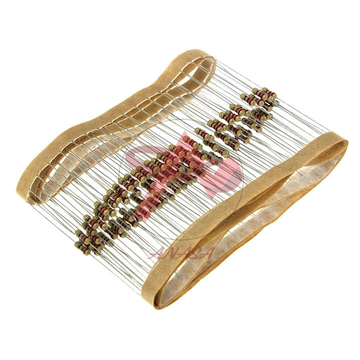 Combo 50 Trở Cắm 1/4W 5%  Các Loại Từ 1R Đến 10K Ohm (50 Con/Túi)