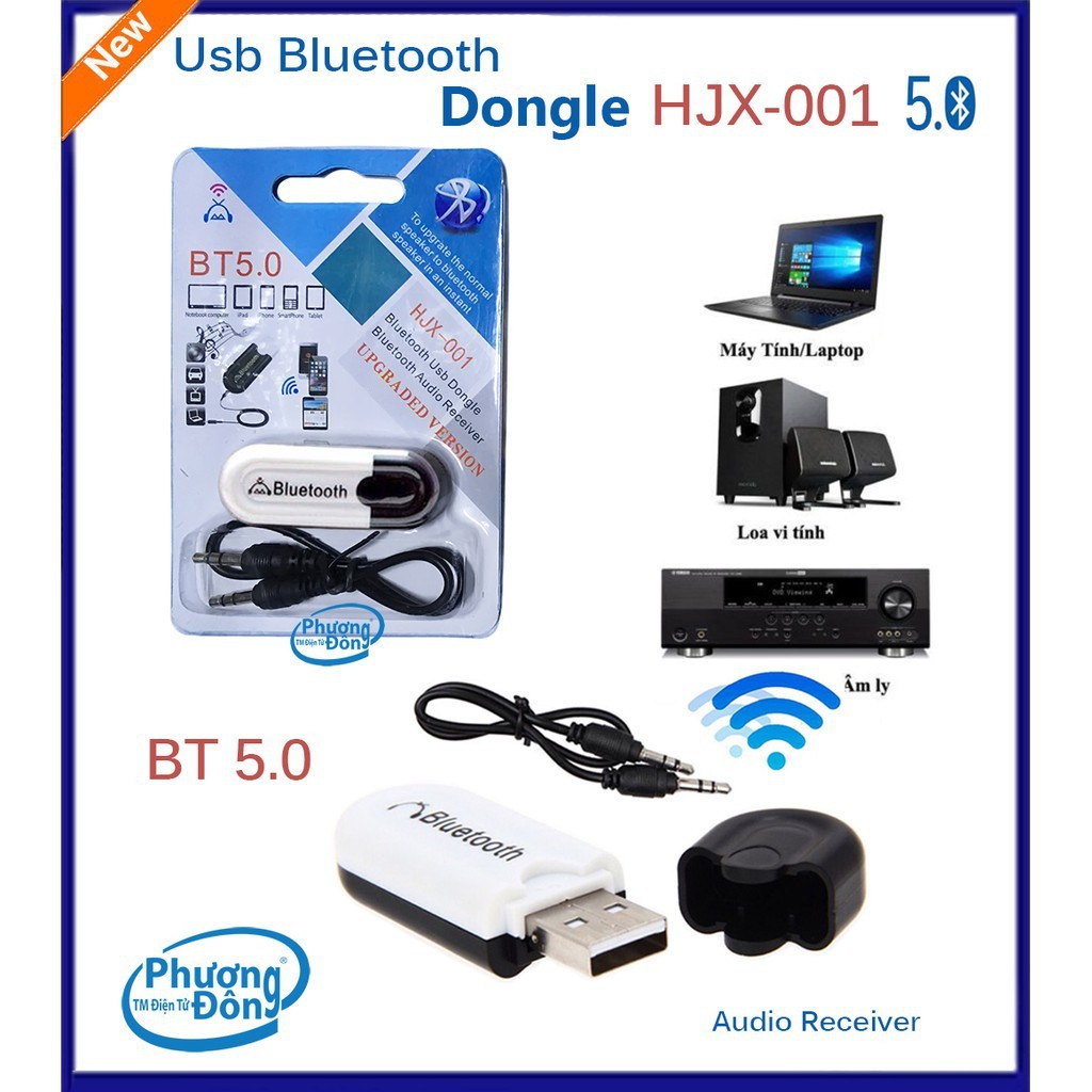 USB Bluetooth 5.0 cho loa và ampli HJX-001 ( hàng loại 1 )