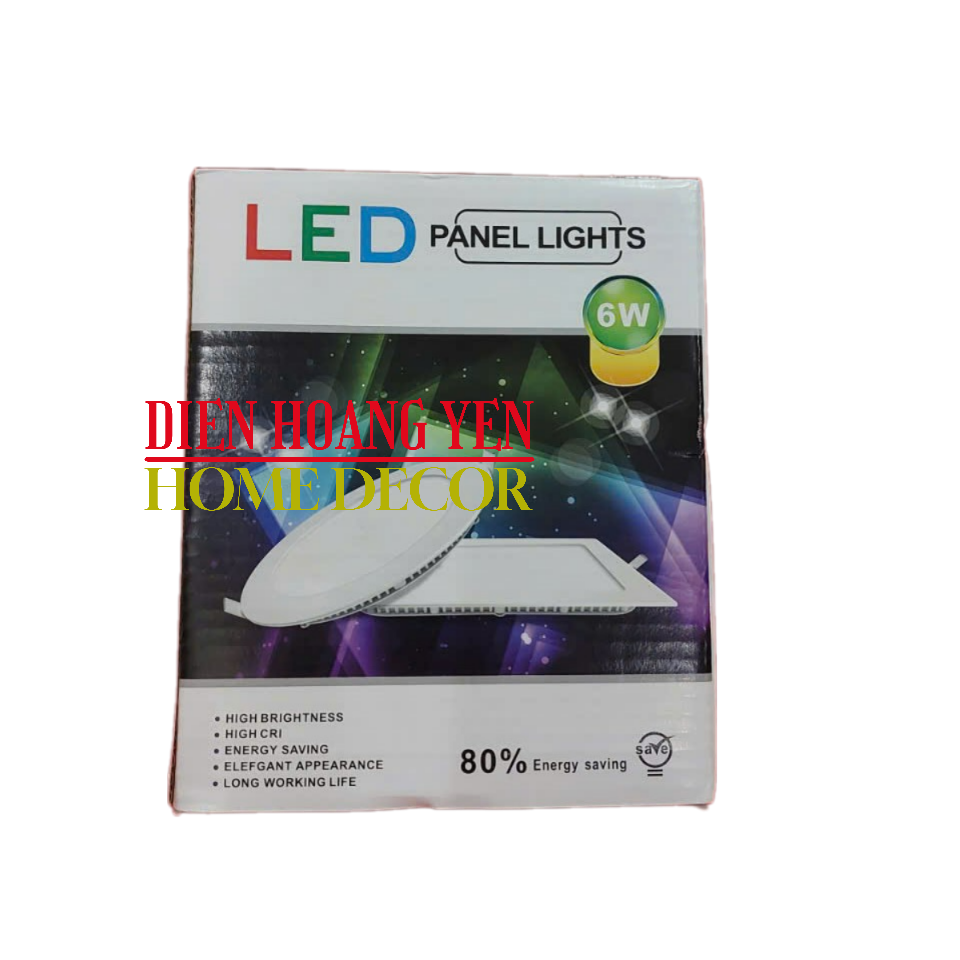 Bộ 4 đèn Led downlight âm trần siêu mỏng 6W