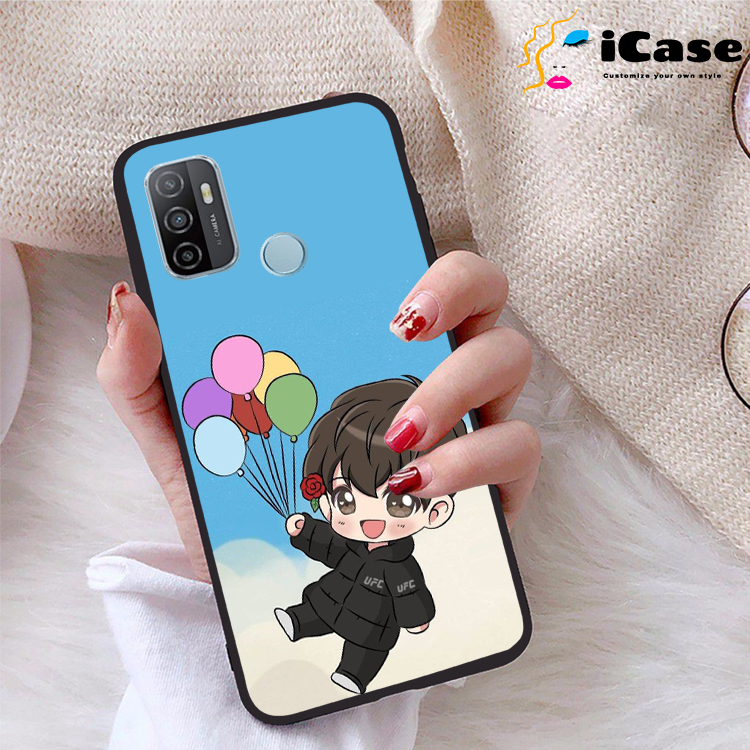 Ốp lưng Oppo A53 2020 viền dẻo TPU BST Chibi