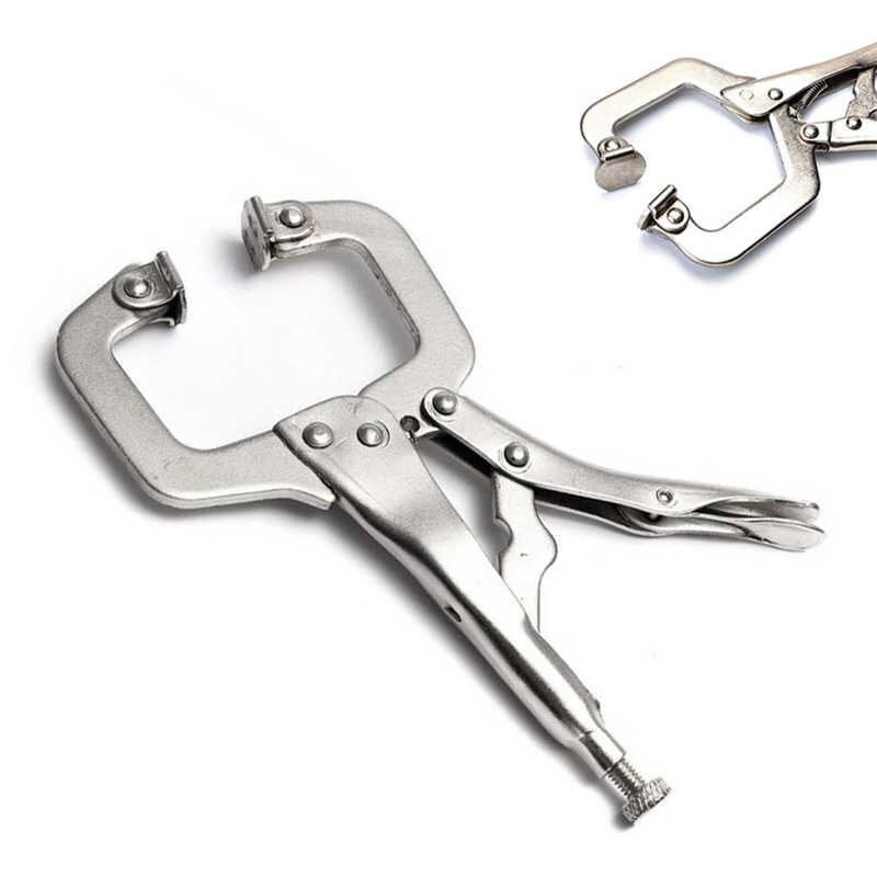 Cảo vam chữ C kẹp gỗ nhanh cường lực - Kìm bấm chết loại tốt (màu ngẫu nhiên) Sản phẩm có khả năng kẹp rất cứng, dùng để cố định các chi tiết phôi cần tiến hành gia công như khoan cắt, bắn vít, dán keo, mài dũa