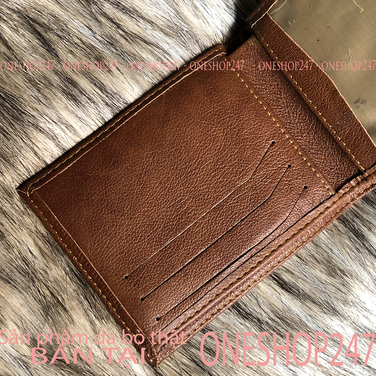 Bóp ví da bò vân cá sấu 100% da bò thật C2V ONESHOP247