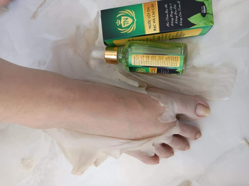 Nước lột da bạc hà _ Không hôi, lột mảng to dày