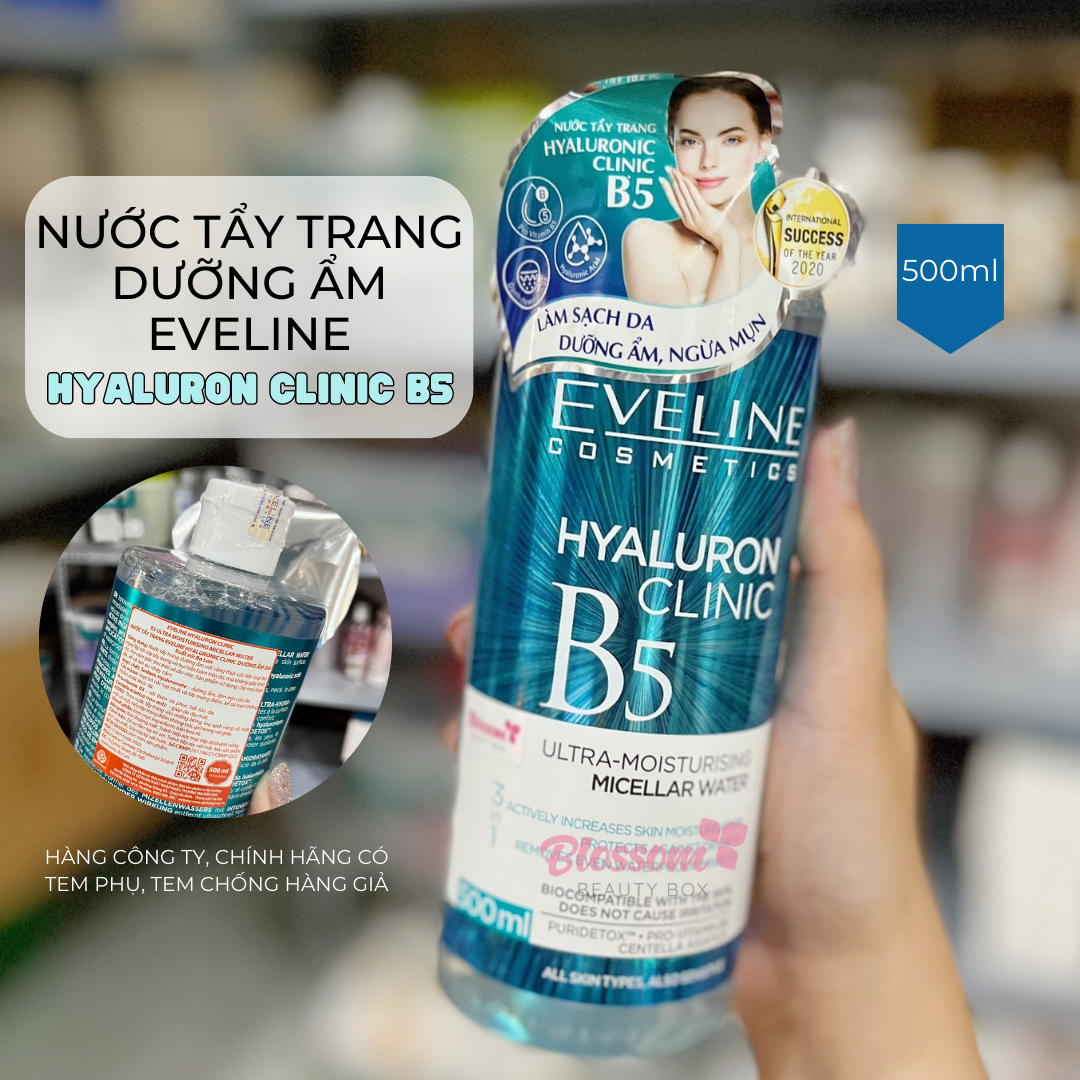 Nước tẩy trang eveline 500ml facemed+