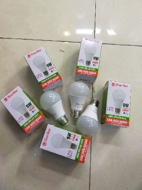 Led bulb cảm biến 9w rạng đông