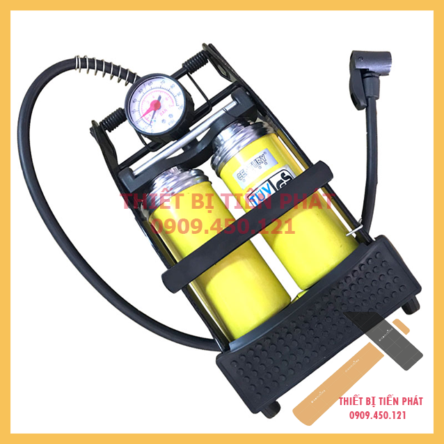 Bơm ô tô xe máy đạp chân đa năng 1 Piston, 2 Piston Cao Cấp