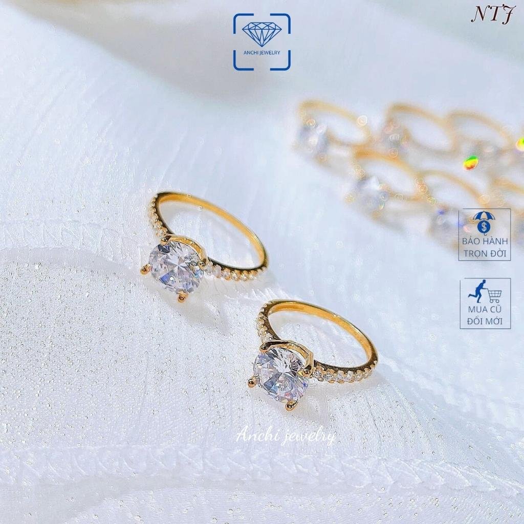 Nhẫn bạc đính đá trẻ trung, Vàng bạc an chi