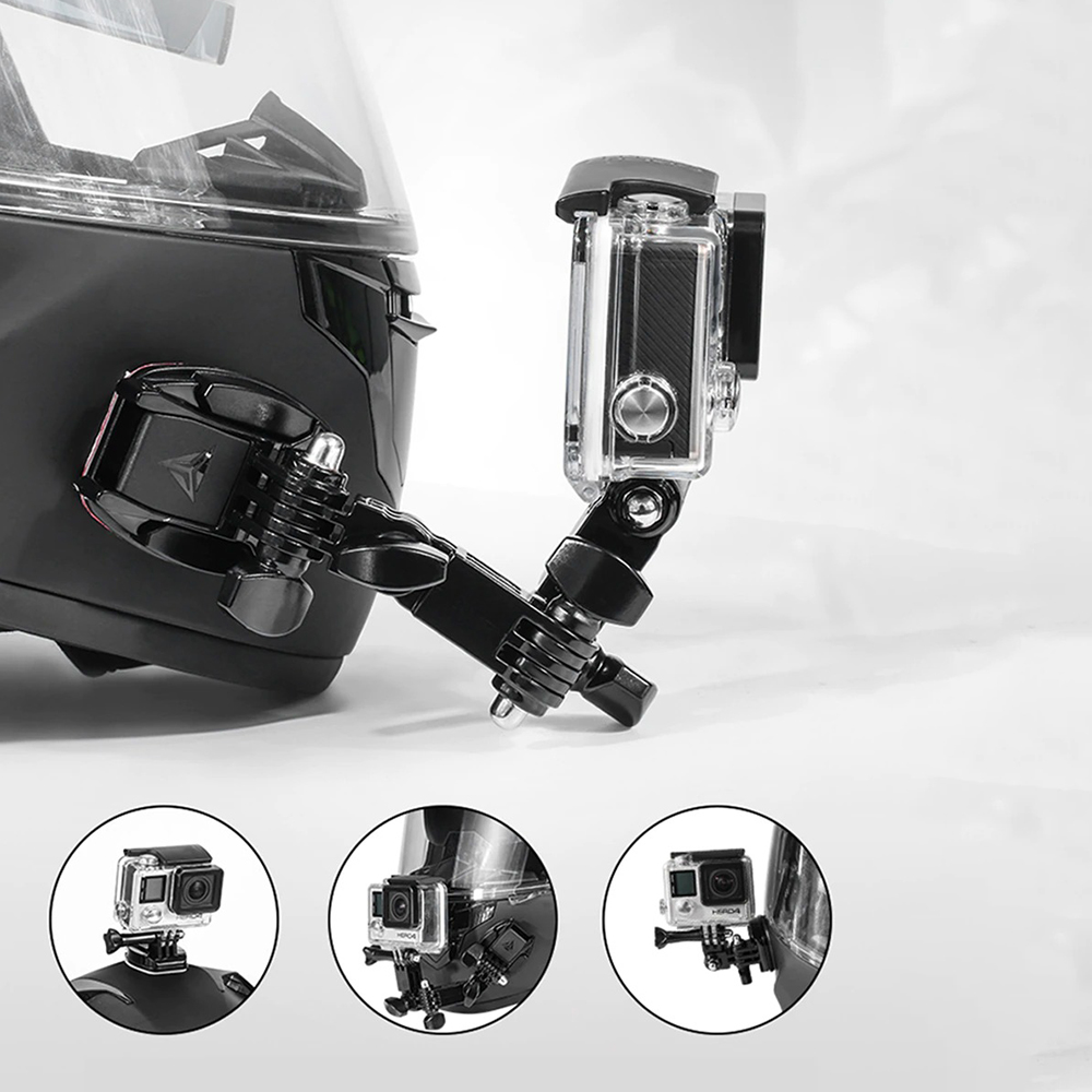 SIDE MOUNT GẮN GOPRO LÊN MŨ BẢO HIỂM MOTOWOLF