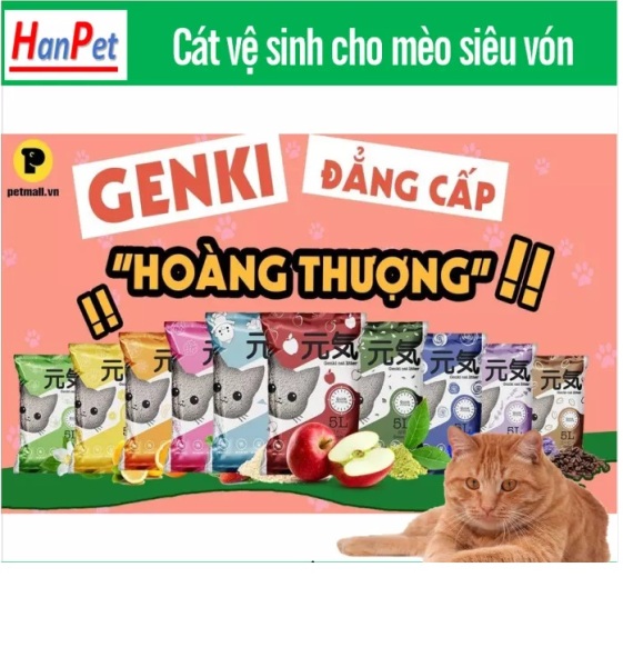 HN- Cát Genki &Betago (CÁT VỆ SINH CHO MÈO) (hanpet 4711427) cát vệ sinh mèo / cát mèo / cát cho mèo / for cats