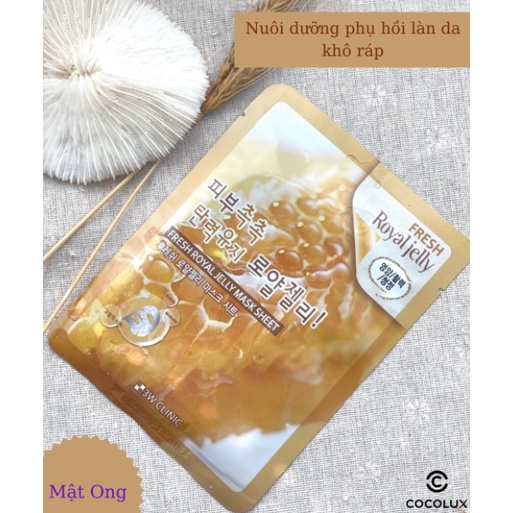 Mặt Nạ 3W Clinic Fresh Mask Sheet [COCOLUX]