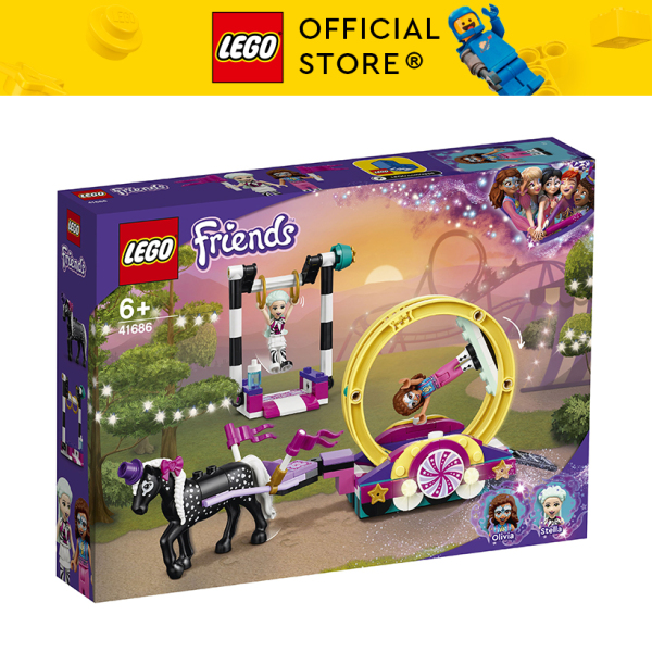 LEGO Friends 41686 Buổi biểu diễn ảo thuật nhào lộn (223 chi tiết) Đồ chơi giáo dục lắp ráp cho bé gái