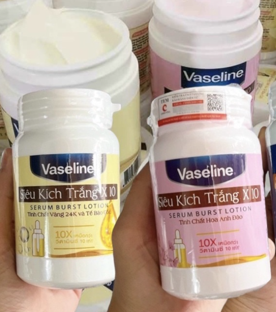 Siêu kích trắng vasaline x10