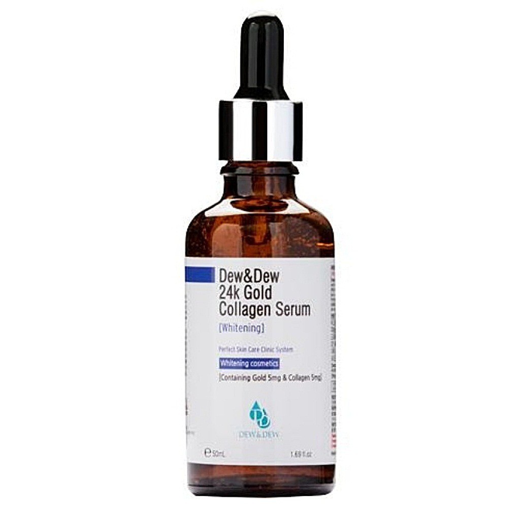 Tinh chất serum làm trắng da dew&dew 24k gold collagen serum whitening - 50ml