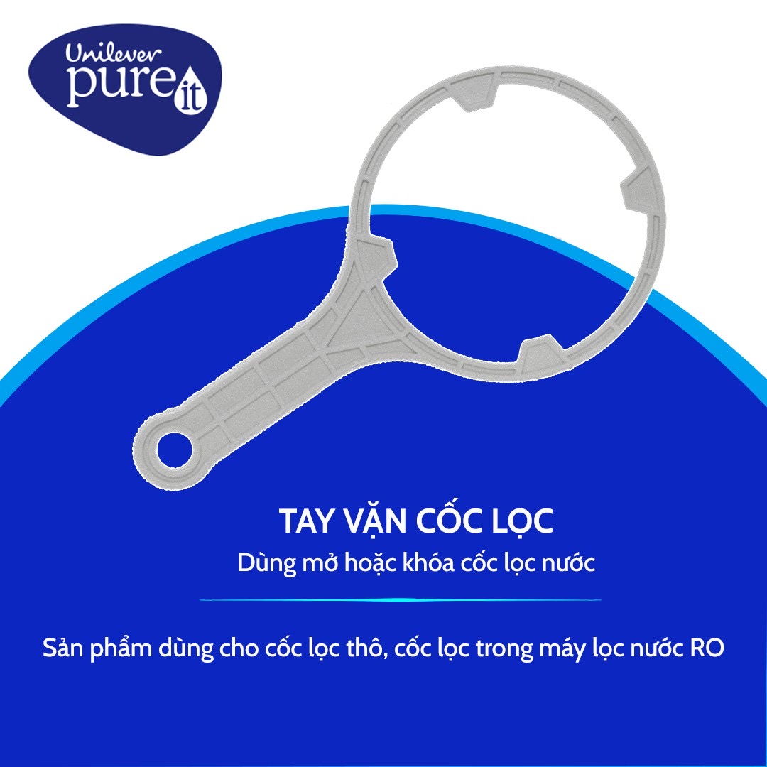 Tay vặn cốc lọc thô 10 inch