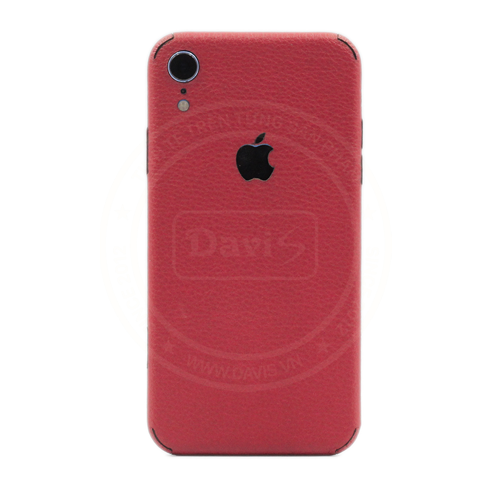 Dán da full viền iphone XR, làm từ da thật cao cấp - Chính hãng Davis