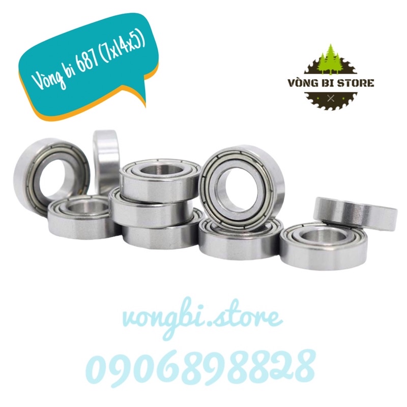 [Giá rẻ sập sàn] Vòng Bi Bạc Đạn 687 (7x14x5)