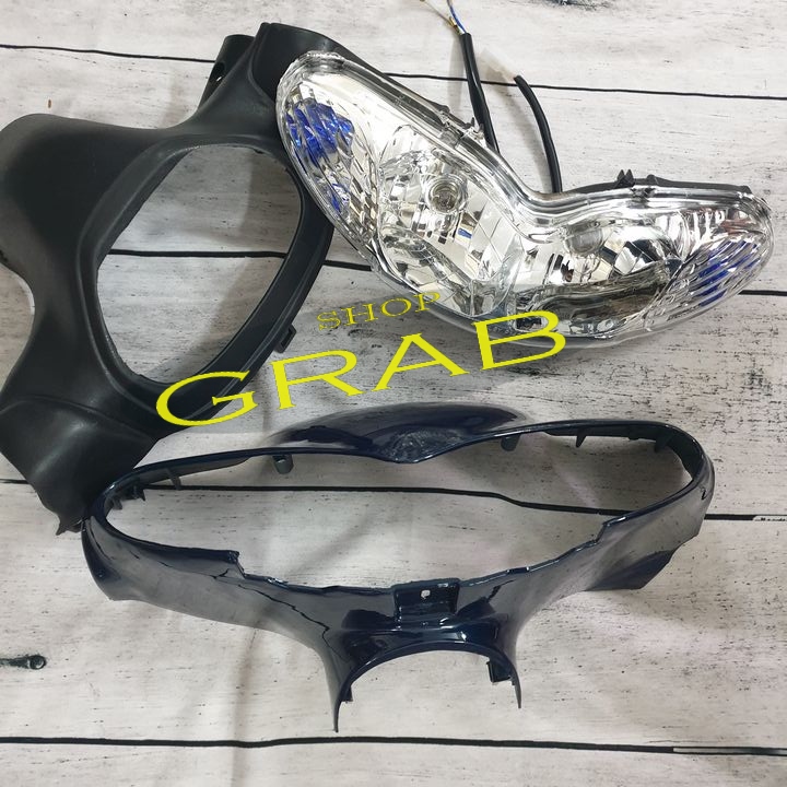 Bộ combo đầu đèn pha xe JUPITER V  phanh CƠ , chất liệu nhựa nguyên sinh JUPITER R