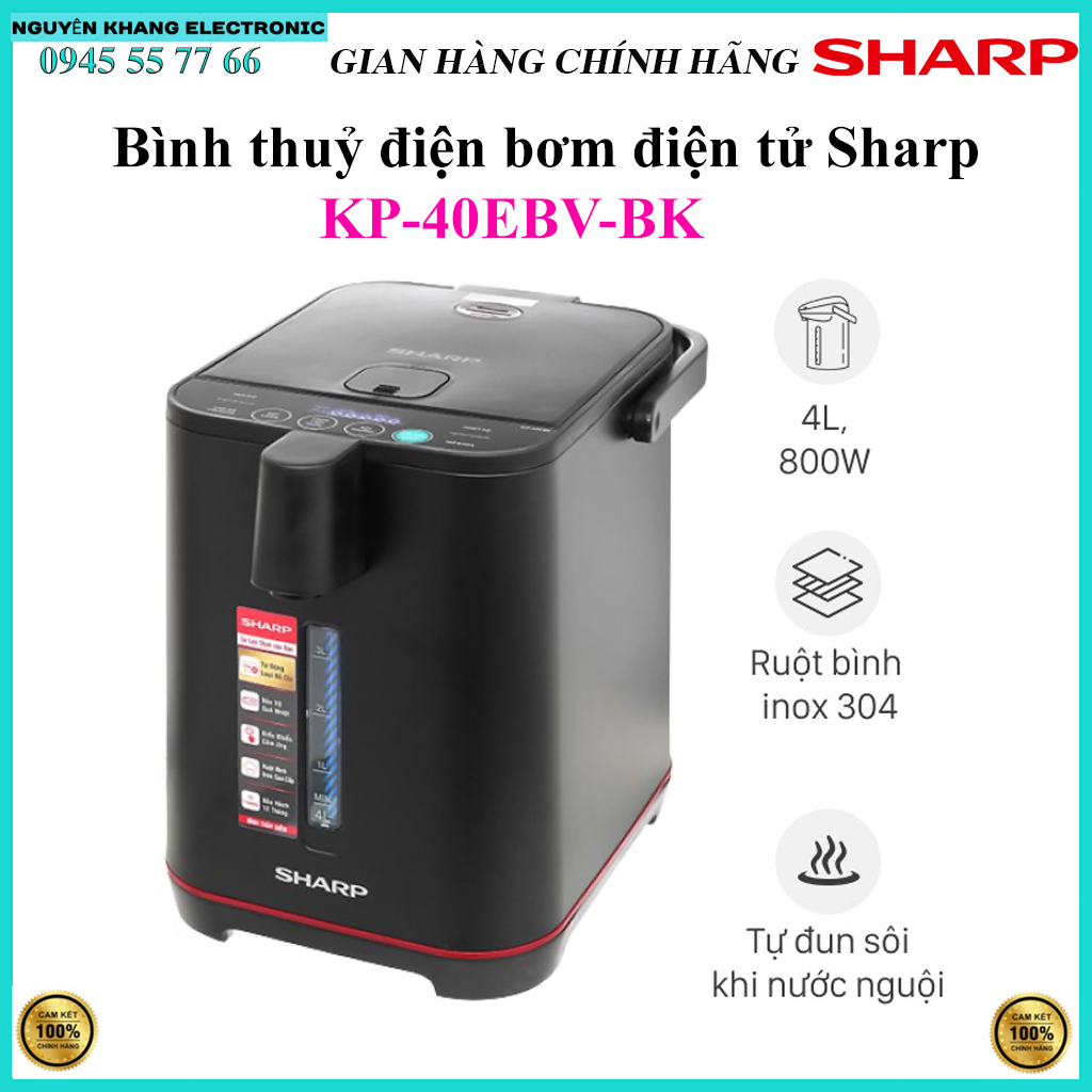 Bình thủy điện Sharp KP-40EBV-BK 4 lít
