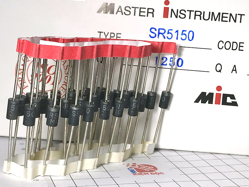 [Combo 10 chiếc] SR5150 SB5150 Diode Schottky Barrier Rectifiers 5A/150V DO-201AD