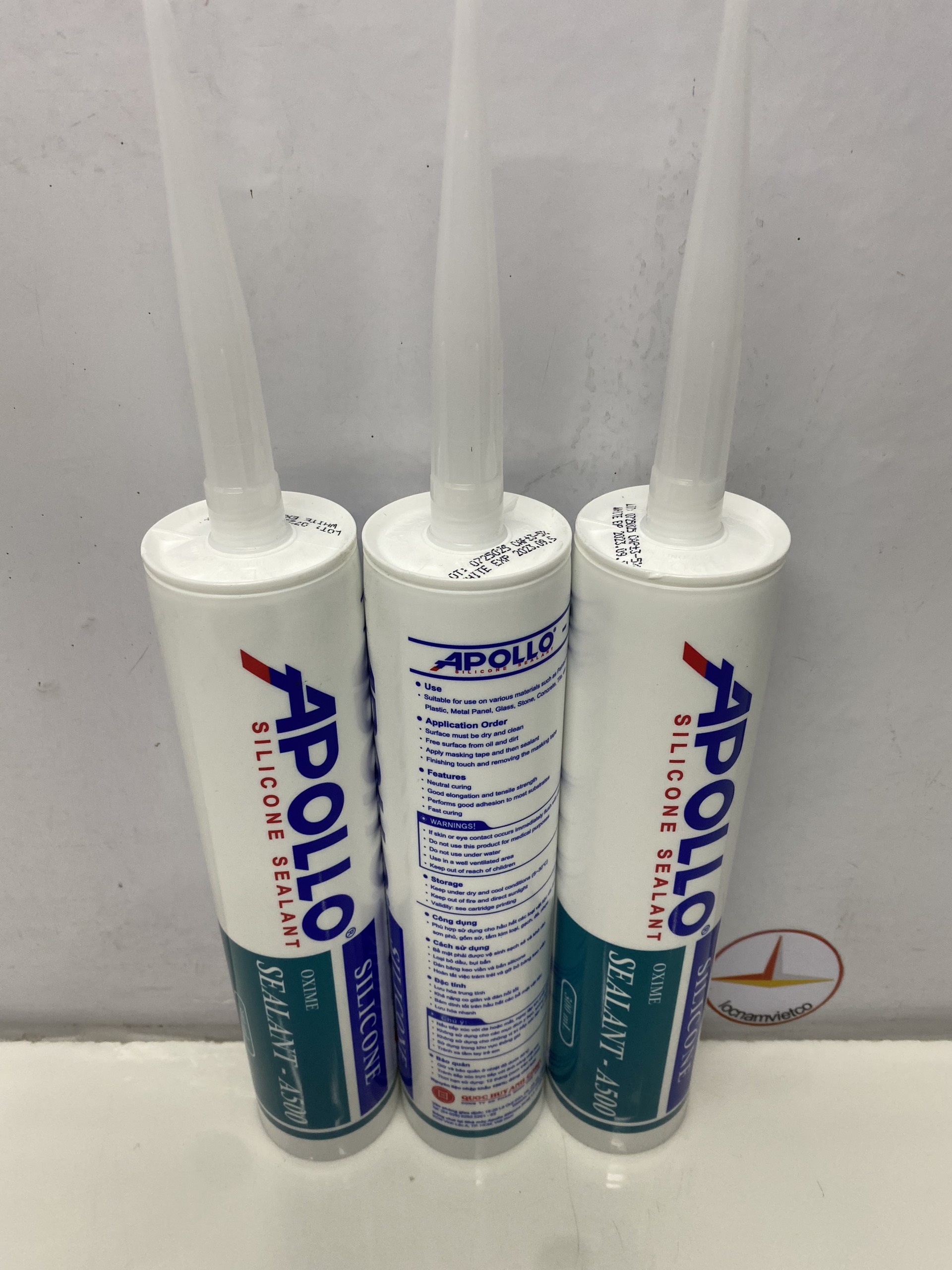 Keo Silicon Apolo A500( xám, đen, trắng trong, trắng sữa) 300ml