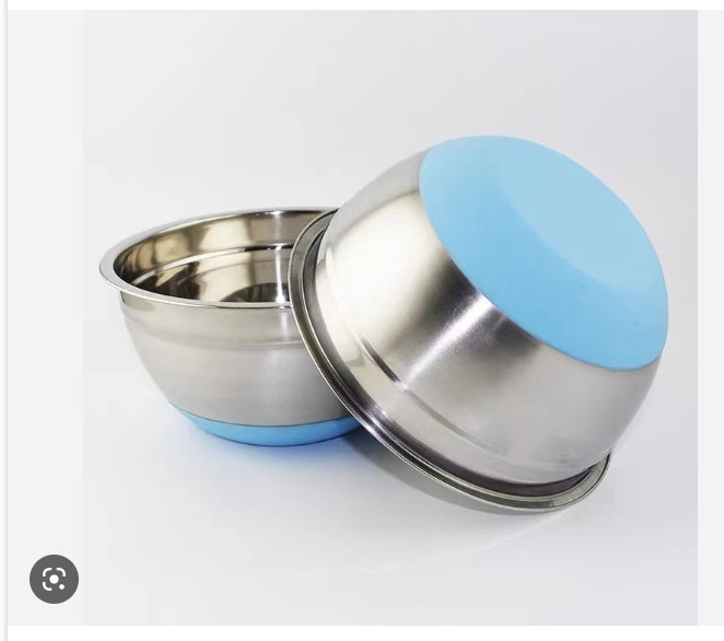 Âu / Thố Trộn Bột Đế Silicon Chống Trượt Size 18cm