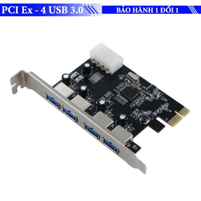Pci express ra 4 cổng usb - card mở rộng cổng usb 3.0