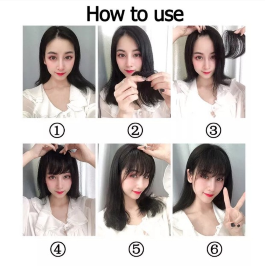 Tóc mái giả ❤️Tóc giả mái thưa❤️