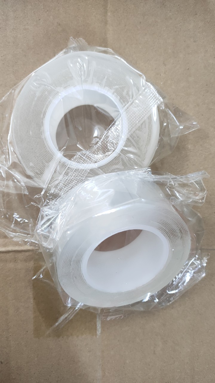 băng dính 2 mặt trong suốt (3m)