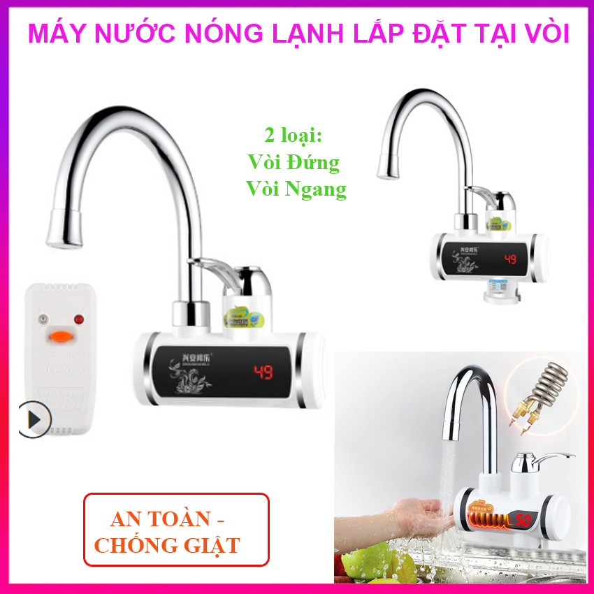 Voi nuoc nong lanh rua chen, Máy nước nóng tại vòi, Máy làm nóng nước trực tiếp - Dòng 3789, Cây nước nóng lạnh mini - Giảm giá hấp dẫn, Bảo hành uy tín 1 đổi 1