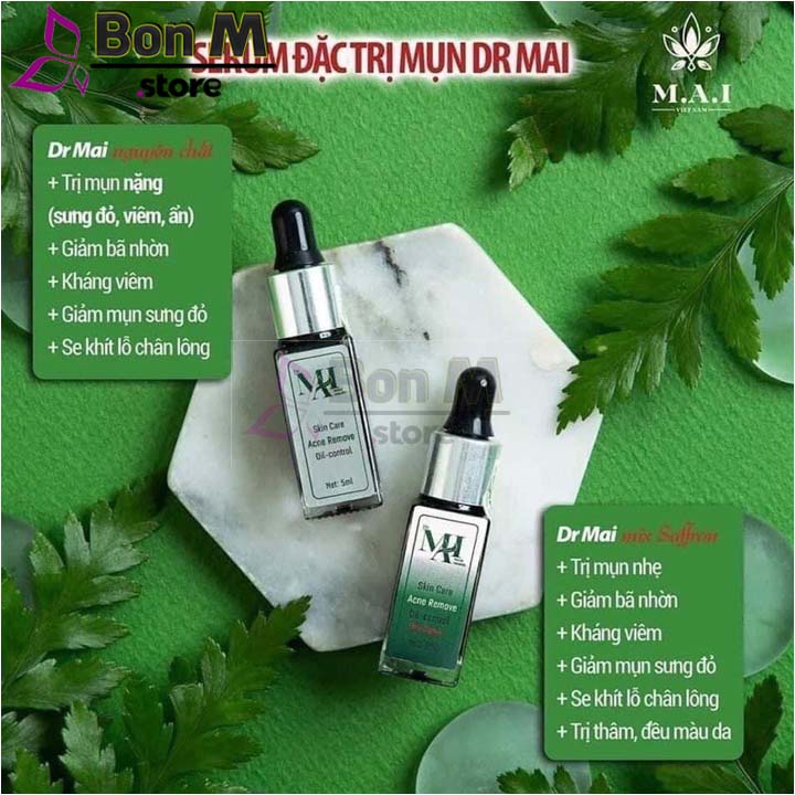 Serum Thảo Mộc Mụn Dr Mai - Hết Sẹo Mờ Thâm Hiệu Quả