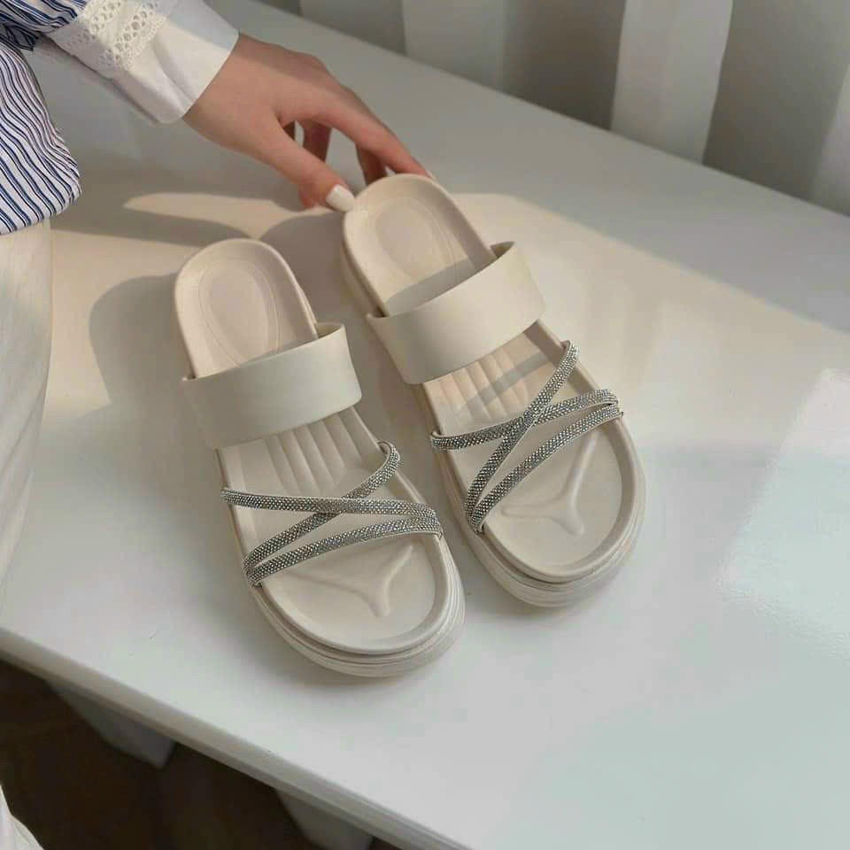 Dép quai đá phối da cao cấp mẫu mới đẹp hót