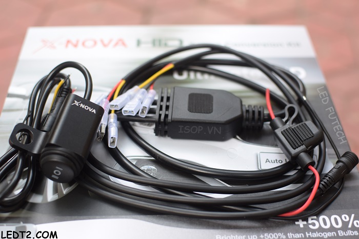 [LEDT2 ISOP] Công tắc - Rơ le X - Nova (nhiều chế độ) gắn LED trợ sáng