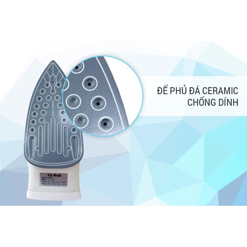 [HCM]Bàn ủi hơi nước Gali GL-1004 2200W (trắng phối đen)